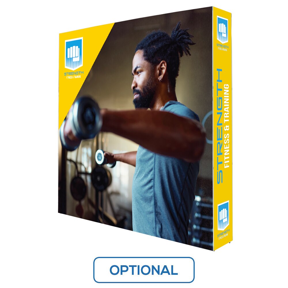 7.5 x 7.5 ft. Lumiere Light Wall® Dual Edge Light — Double Sided Graphic Package with Dye Sub End Caps